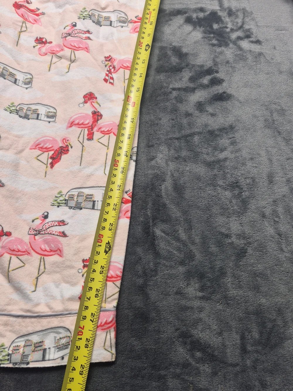 Nick & Nora Womens Flannel Pajama Set XLRetired Pink Flamingo Airstream Camper